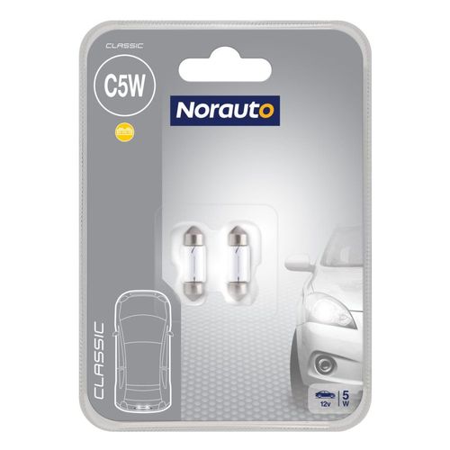 2 Ampoules Navette C5w Norauto Classic