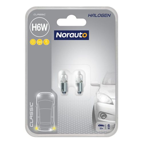 2 Ampoules H6w Norauto Classic