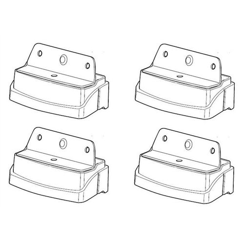 4 Pattes De Fixation Thule 3160