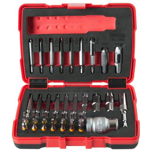 Coffret D'embouts D'extraction Pour Vis 150.7060 Torx® Et 6 Pans Ks Tolls 34 Pièces