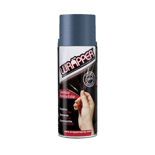 Bombe De Peinture Pelable Gris Métallisé Pour Jantes Wrapper 400 Ml