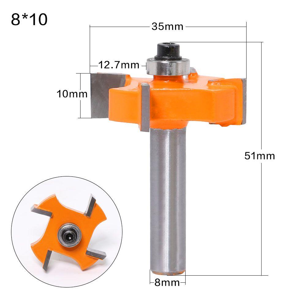 10MM Fraise à bois de qualité industrielle, outil de menuiserie, fraises  pour bois Nipseyteko