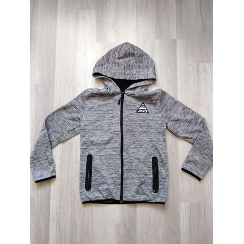 Veste Sweat À Capuche Grise 12 Ans