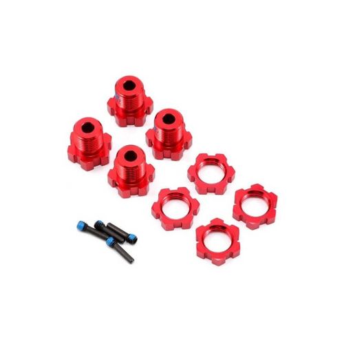 Hexagones Alu 17mm Rouge (X4) - Traxxas Trx5353r-Traxxas