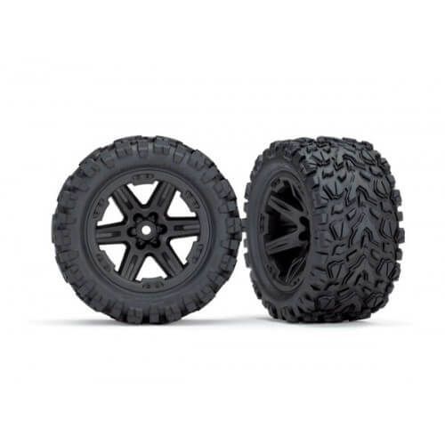 2 Roues Traxxas Rxt Noir Talon 2.8" Arrière Rustler 4x4 Vxl 6774-Traxxas