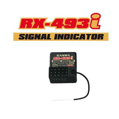 Récepteur Sanwa Rx493i 4 Voies Fh5 Sxr Waterproof Antenne Externe-Sanwa