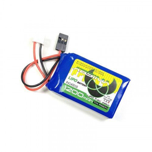 Accu Lipo 2s 7.4v 1200mah Sc Sc Avec Protect. (Jr/Fut) - (50x35x15mm)-Absima