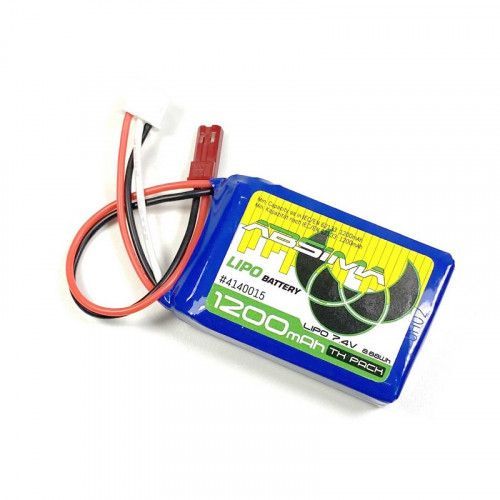 Accu Lipo 2s 7.4v 1200mahsc (Prise Bec) - (50x35x15mm)-Absima