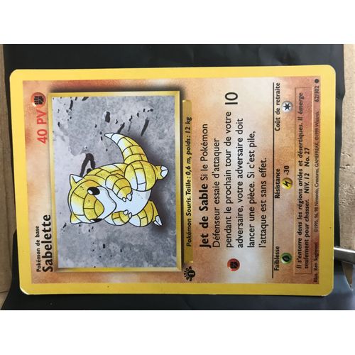 Sabelette 62 102 Édition 1 Pokemon Première Édition 1 Ère Ed