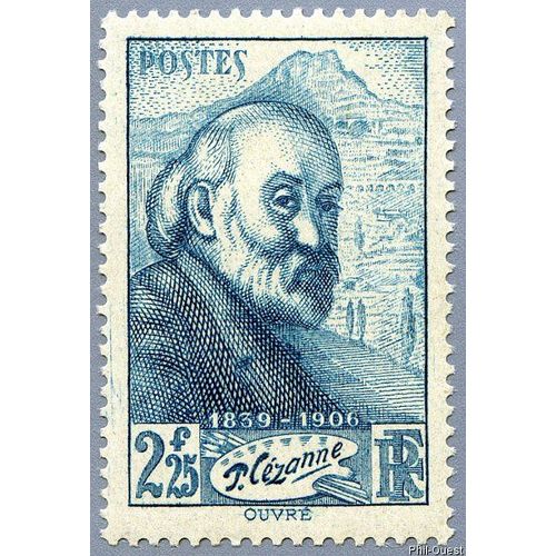 France 1939, Beau Timbre Yvert 421, Paul Cezanne, Artiste Peintre, Neuf*