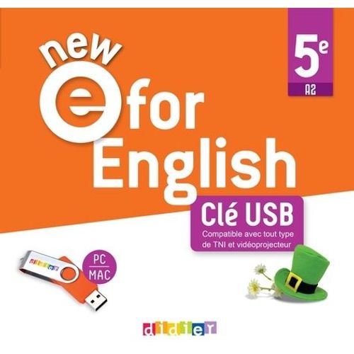 Angalis 5e New E For English - (1 Clé Usb)