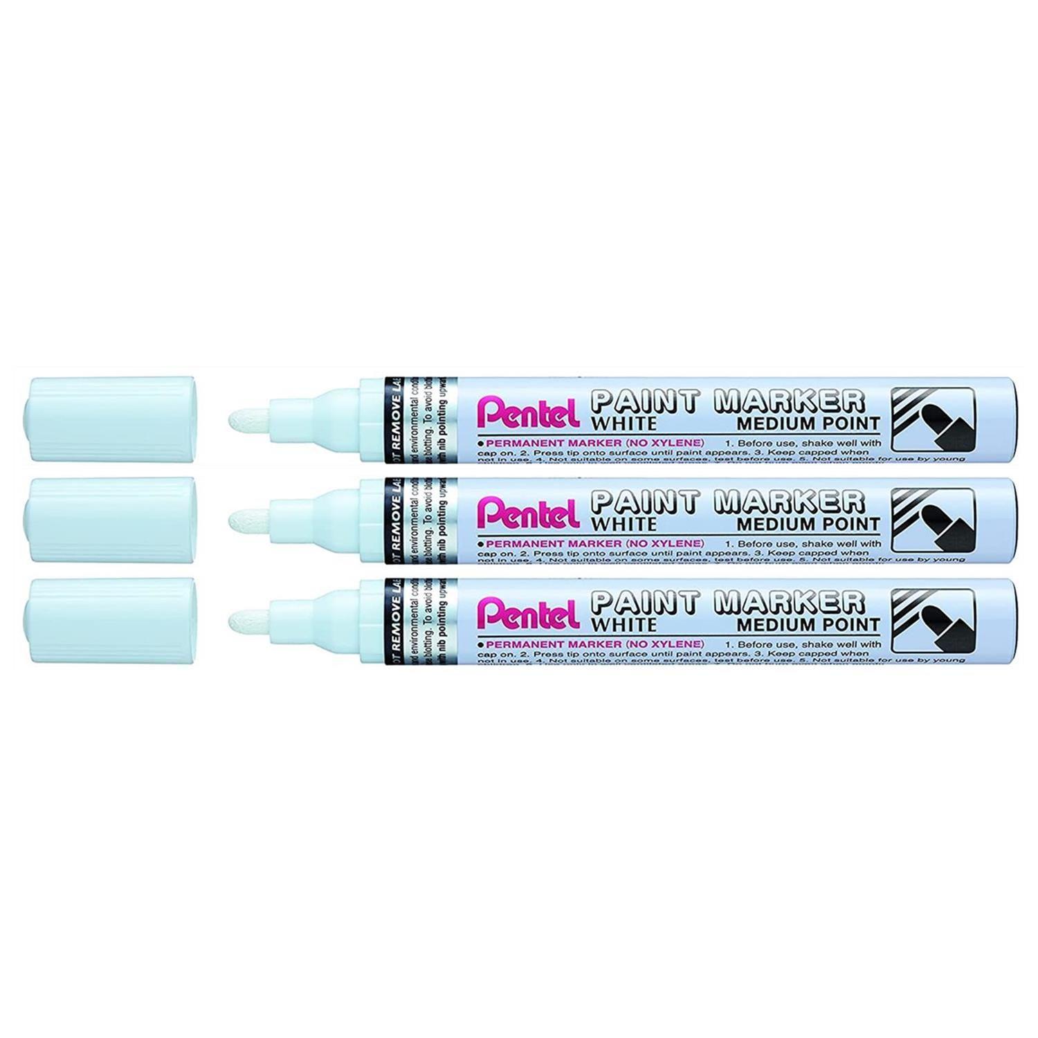 Pentel Marqueur peinture permanent moyenne blanc - prix pas cher