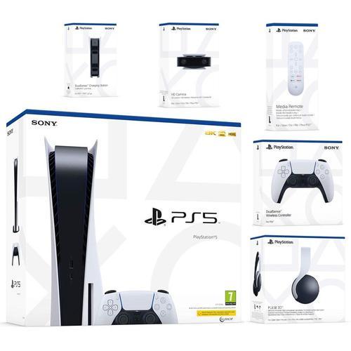 Pack All In One Sony Playstation 5 Standard Edition - Console Avec Manette Et Socle