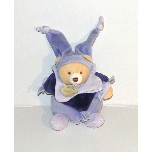 Doudou Ours Lutin Bleu Mauve Doudou Et Compagnie