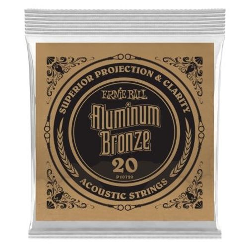Ernie Ball 10720 - Corde Acoustique Au Détail Aluminium Bronze - Filé Rond 020