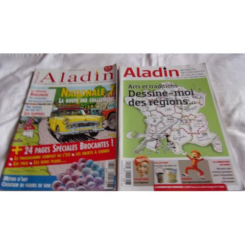 Lot De 2 Revues Anciennes " Aladin " N° 285 Juillet 2012,N° 310 Aout 2014