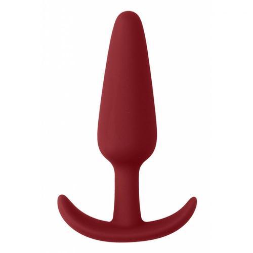 Plug Anal Silicone Plug En Silicone Slim Butt 7.5 X 2cm Rouge Shots Toys
