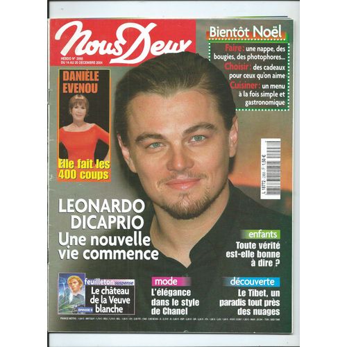 Nous Deux 14/12/2004 Leonardo Dicaprio, Danièle Evenou, Florent Pagny, Claudia Schiffer, Jean-Jacques Goldman, Julio Iglesias, François Feldman