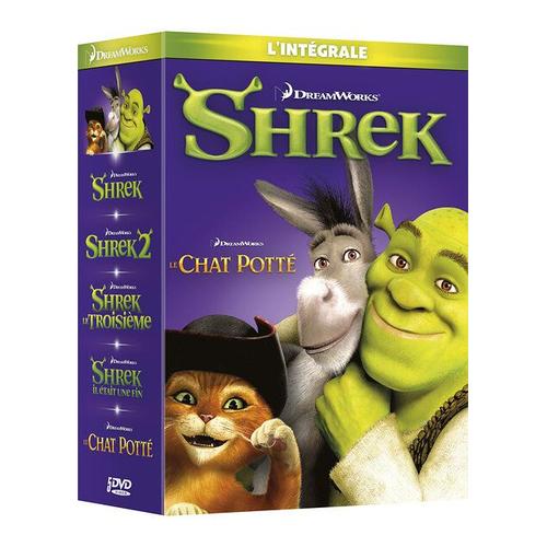 L'intégrale Shrek + Le Chat Potté - Pack