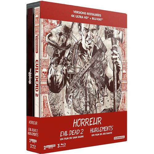 Hurlements + Evil Dead 2 - 4k Ultra Hd + Blu-Ray - Édition Boîtier Steelbook
