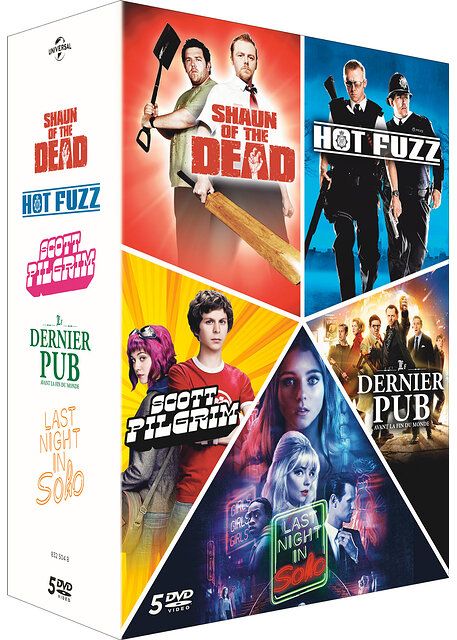 Edgar Wright - Coffret : Hot Fuzz + Shaun Of The Dead + Le Dernier Pub Avant La Fin Du Monde + Scott Pilgrim + Last Night In Soho - Pack