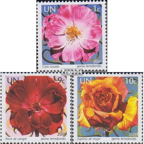 Nations Unies - Nouveau York 1134-1136 (Complète Edition) Neuf Avec Gomme Originale 2009 Roses