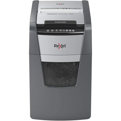 Rexel, Destructeur De Documents Automatique Optimum Auto+ 130x, Coupe Croisée, Din P4, 130 Feuilles, 44l