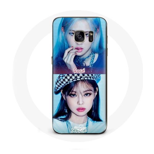 Coque Pour Samsung Galaxy S6 Blackpink Groupe K-Pop Filles Jennie Et Rosé Lovesick Girls Poster The Album