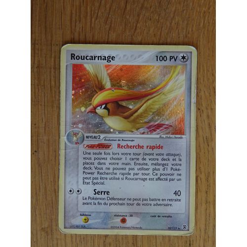 Carte Pokémon Roucarnage Holo Ex Rouge Feu Vert Feuille 10/112