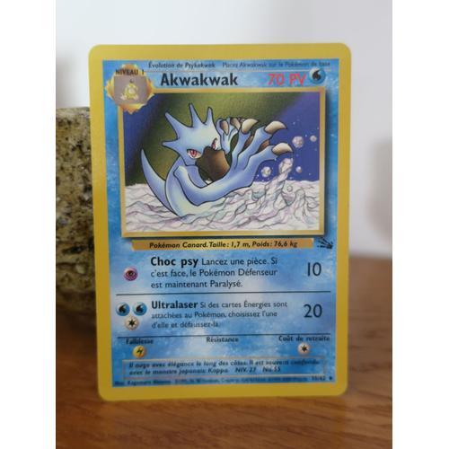 Carte Pokémon Akwakwak 35/62 Fossile Français