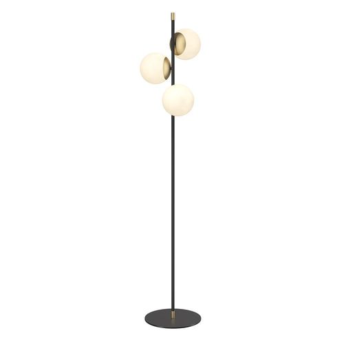 Maytoni Nostalgia Lampadaire Moderne À Bras Multiples Or Mat, Abat-Jour En Verre