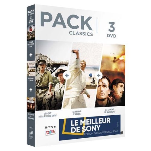 Pack 3 Dvd Classics : Le Pont De La Riviere Kwai/Laurence D'arabie/Les Canons De Navarone