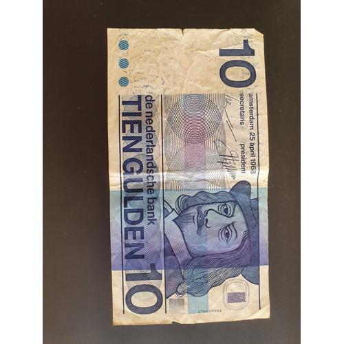 10 Gulden Pays Bas 1968