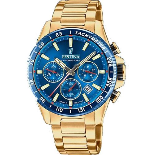 Festina Montre Chronographe Homme Acier Doré F20634/3