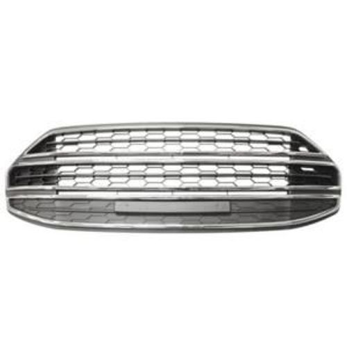 Grille Centrale Inférieure Pour Ford Ecosport Ii Phase 1, 2013-2017, Bord Chromé, Neuve