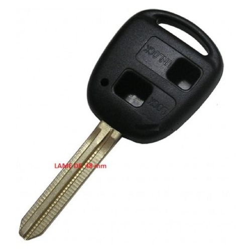 Toy22 - Coque Et Lame Compatible Avec Toyota 2 Boutons