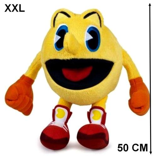 Grande Peluche Pacman 50 Cm Collection Pac Man Jaune