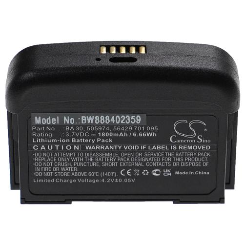 vhbw Batterie compatible avec Sennheiser SK D1, SL Bodypack DW système de radio numérique, émetteur (1800mAh, 3,7V, Li-ion)