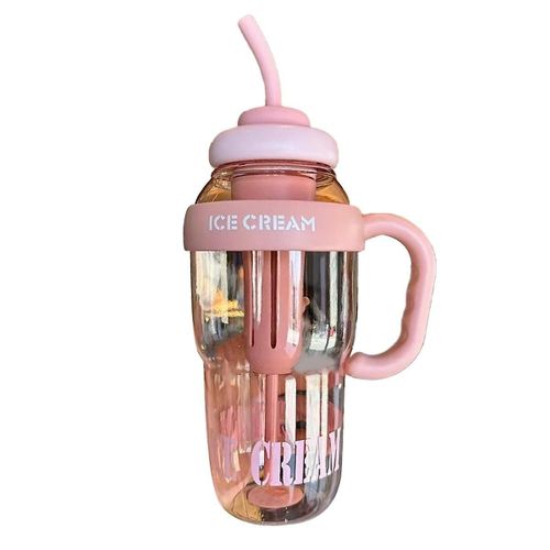 Nouveau 1300ml Portable Paille Tasse D¿Eau Sport Bouteille D¿Eau Voyage En Plein Air Tasse À Café Running Riding Ca