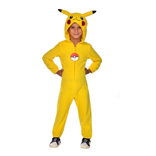 Déguisement Combinaison Pikachu Pokémon Enfant - Taille: 8-10 Ans (128-134 Cm)