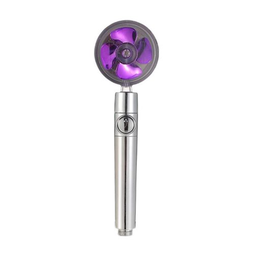 Handheld Propeller Turbo Fan Straight Shank Shower High Pressure Purple