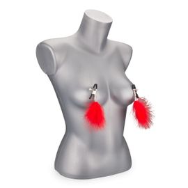 Pinces À Seins Avec Plumeaux
