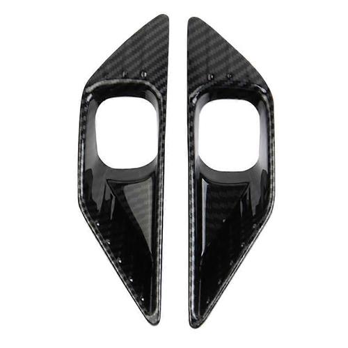 For 2022 Carbon Fiber Car Front Fog Light Cover Trim Decoration Sticker