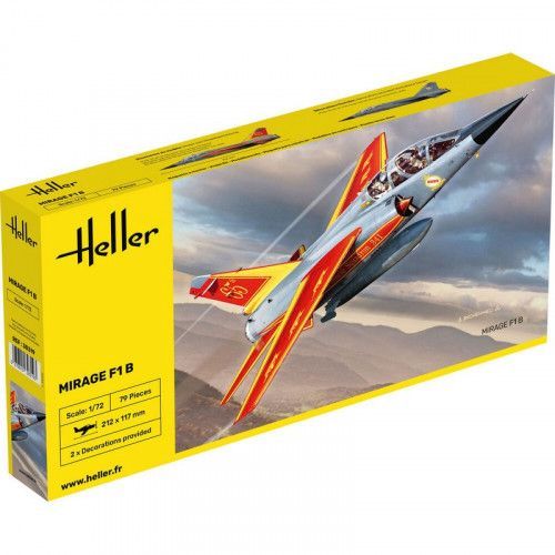 Maquette Avion Mirage F1 - 1/72 - Heller 30319-Heller Joustra
