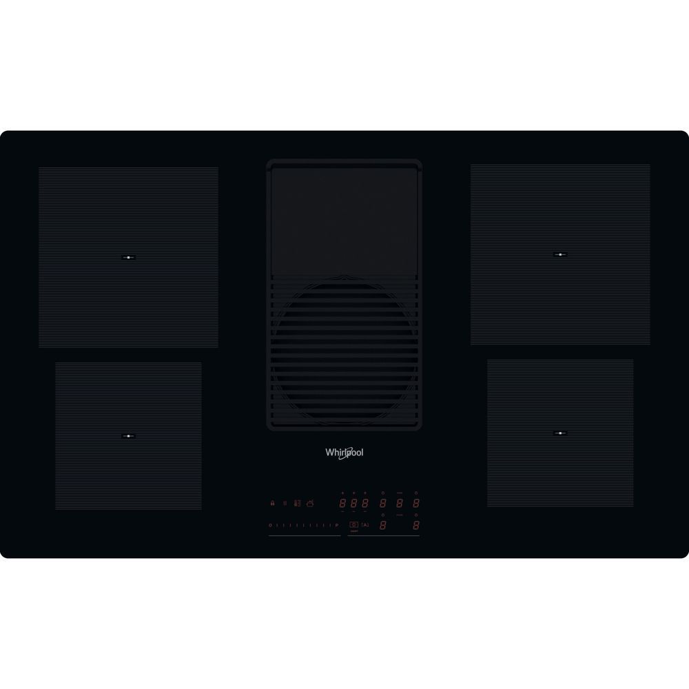 Whirlpool WVH 92 K/1 Table de cuisson à induction avec aspiration descendante - Noir - 4 foyers