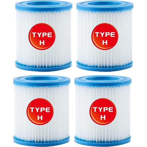 4PCS Générique Cartouches de Filtration Intex pour Filtre Piscine - Intex Type H