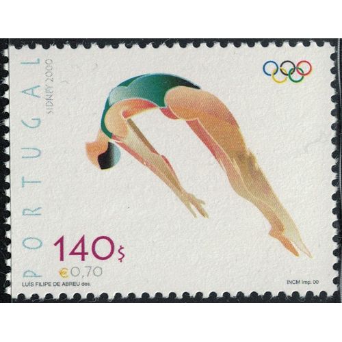 Portugal 2000 Neuf Jeux Olympiques Sidney Natation Plongeon Y&t Pt 2440 Su