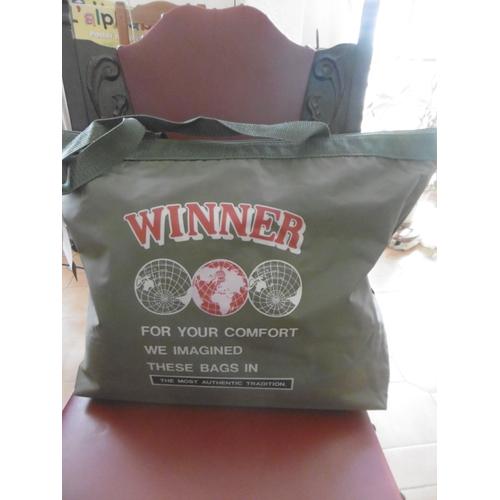 SAC CABAS VERT KAKI " WINNER " COSMOPOLIS 6051