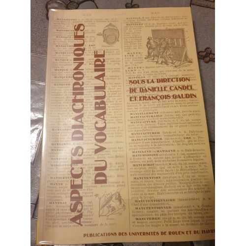 Aspects Diachroniques Du Vocabulaire