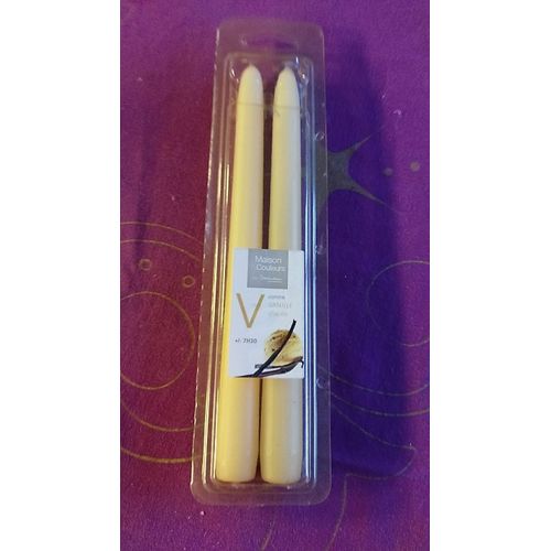 LOT DE 2 BOUGIES ECRUES - MAISON COULEURS